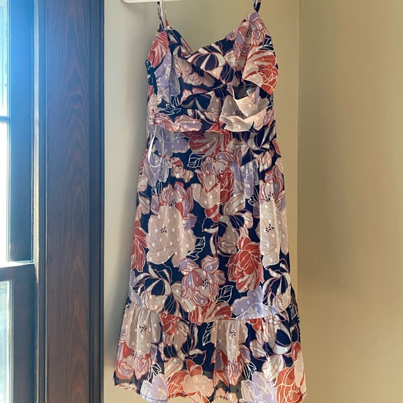 Floating Through Flowers Multi Floral Two-Piece Midi Dress. - Picture 5 of 7